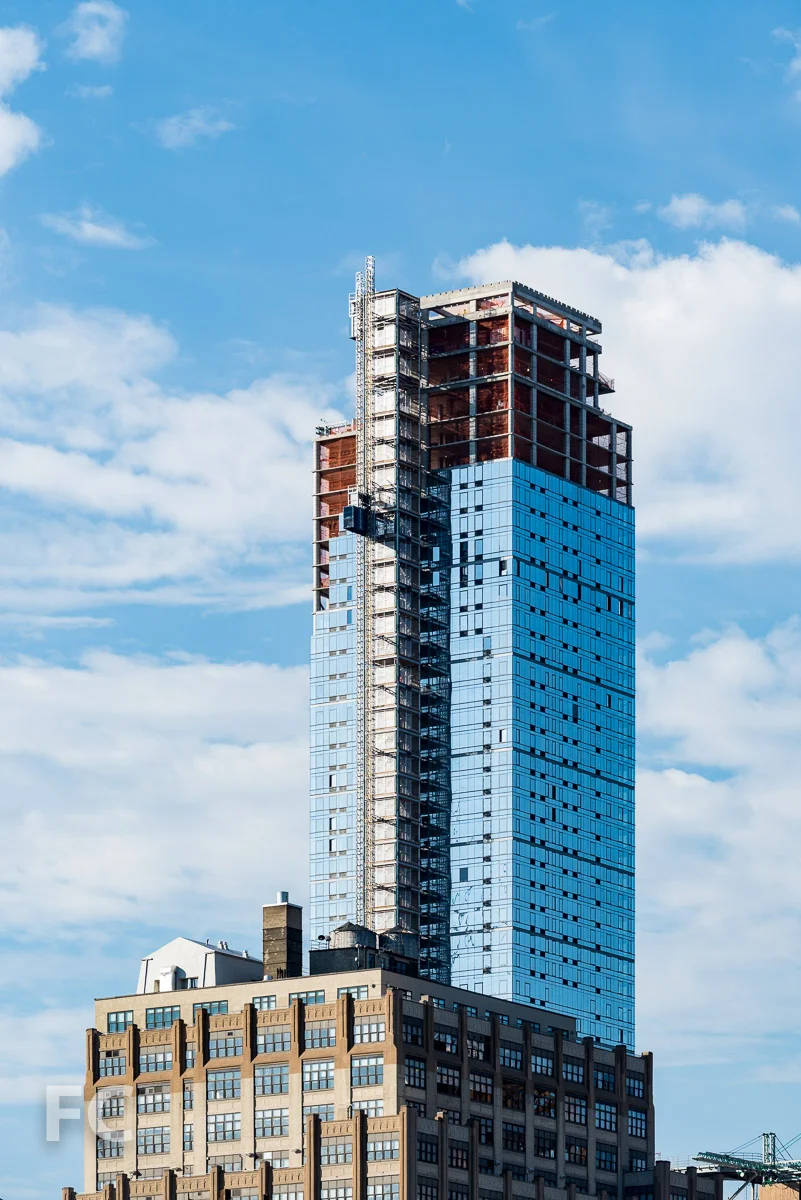 Upper tower of 401 West 31st Street.