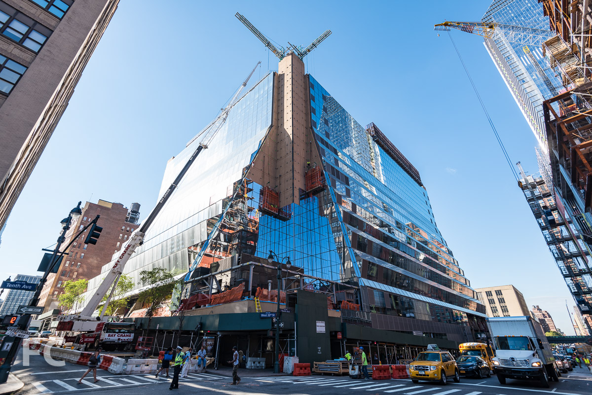Northwest corner of 5 Manhattan West.