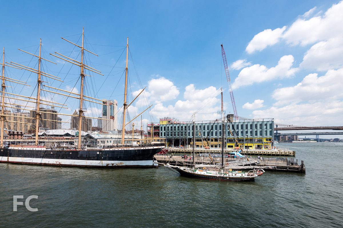 South façade of Pier 17 from Pier 15.