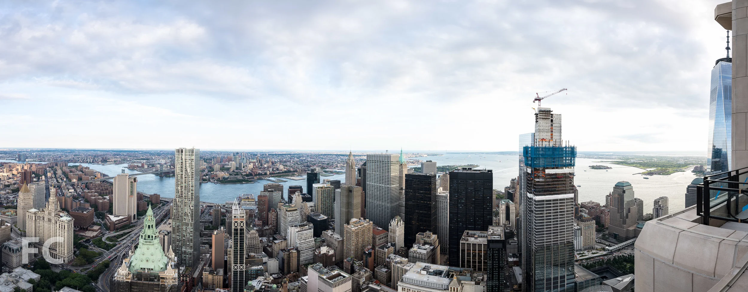 Southeast penthouse view.