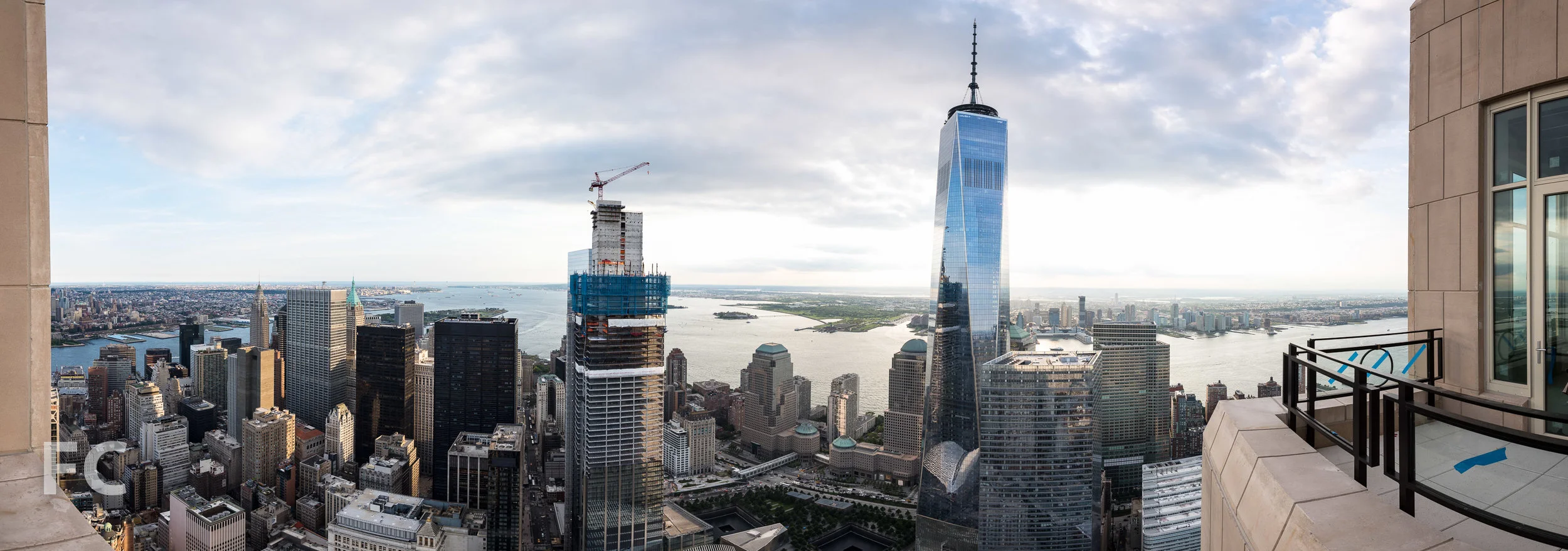Southwest penthouse view.
