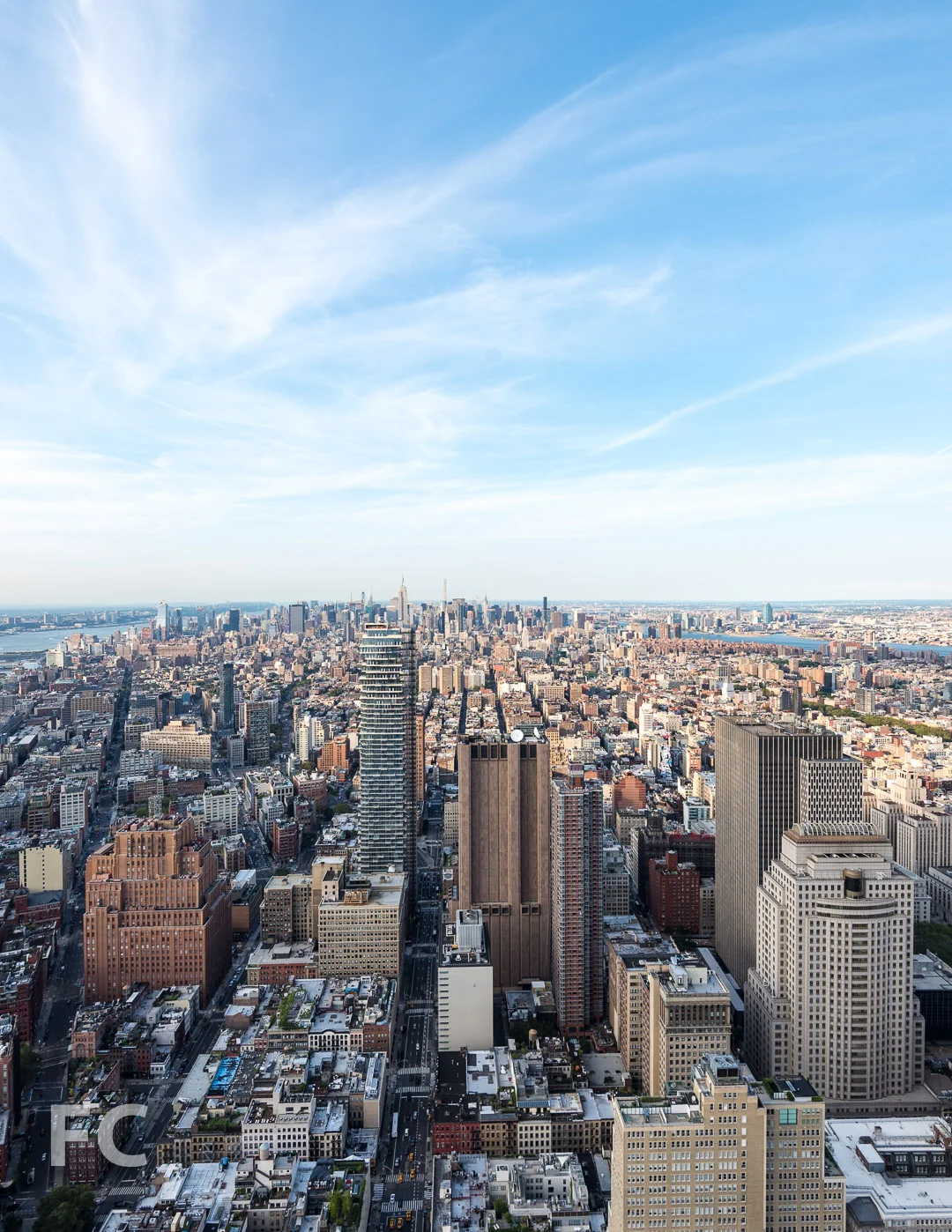 View north towards Midtown Manhattan from the penthouse.
