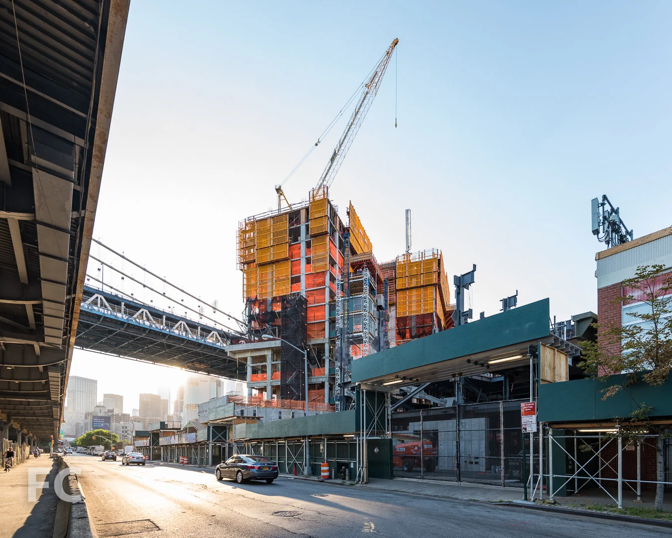 Southeast corner from South Street.