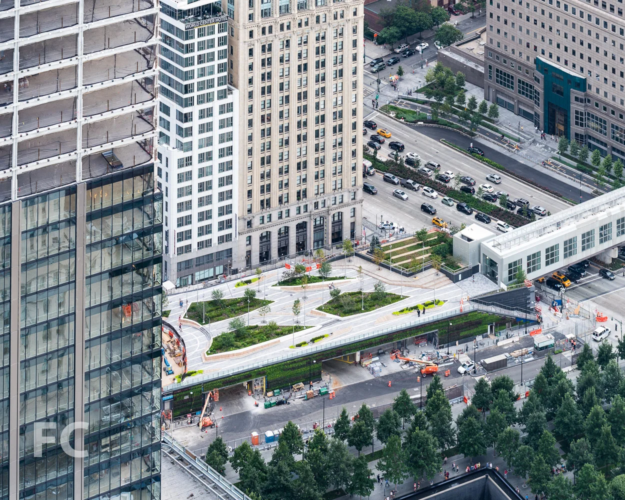 Liberty Park adjacent to the Memorial.