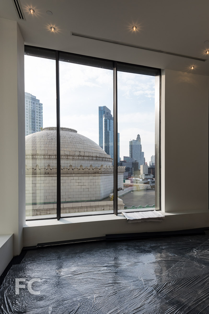 The view from the future residents lounge.