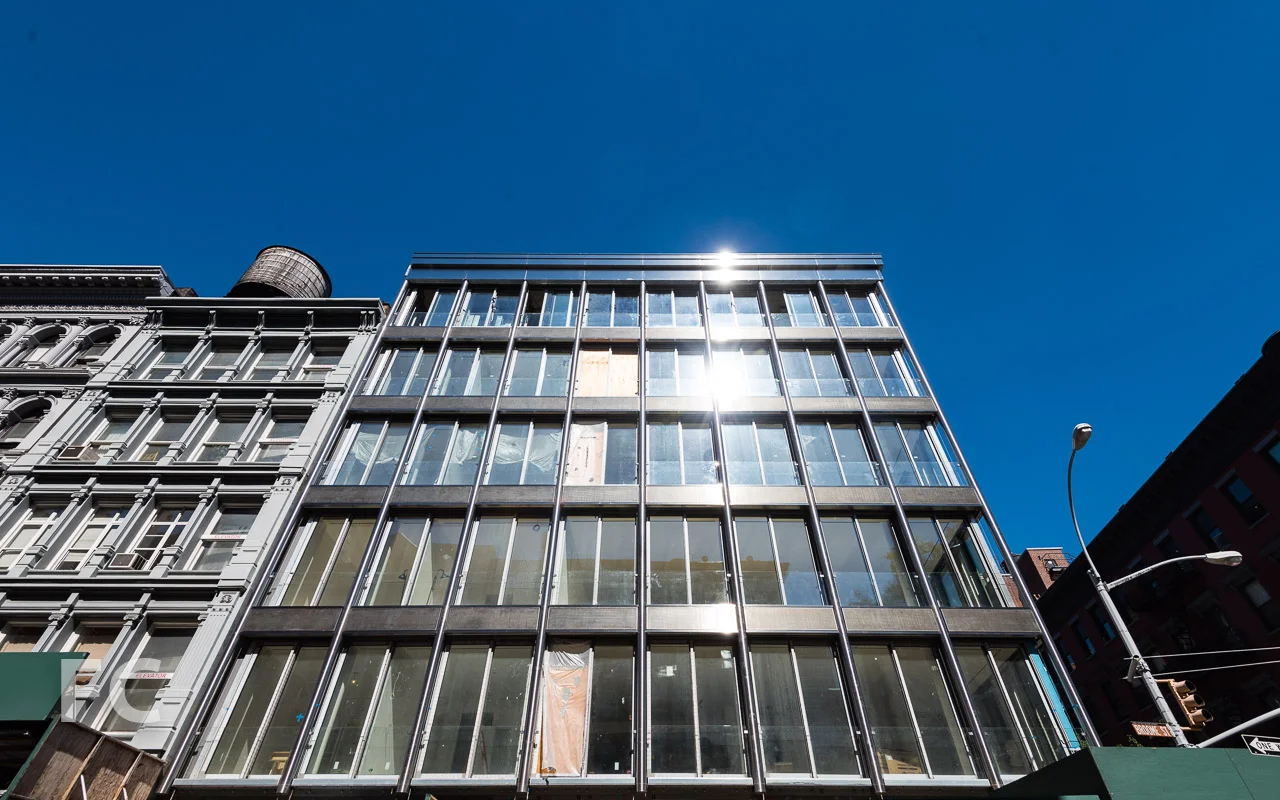 South facade from Broome Street.