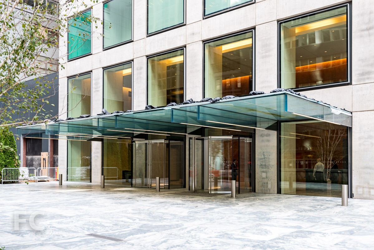 Residential entry off of East 56th Street.