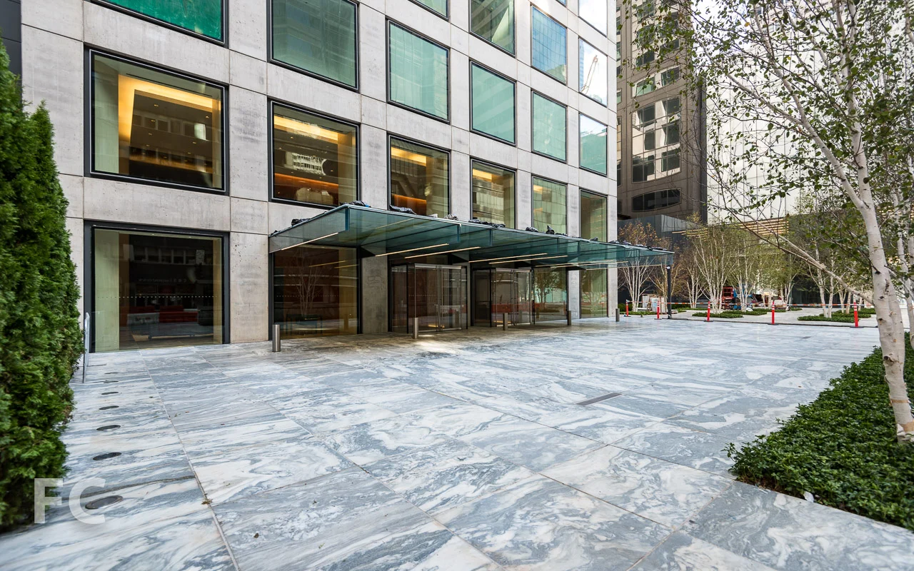 Residential entry off of East 56th Street.