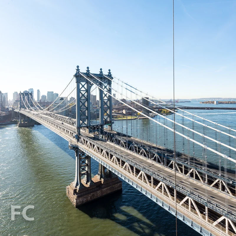 View of Manhattan Bridge from the residential tower.