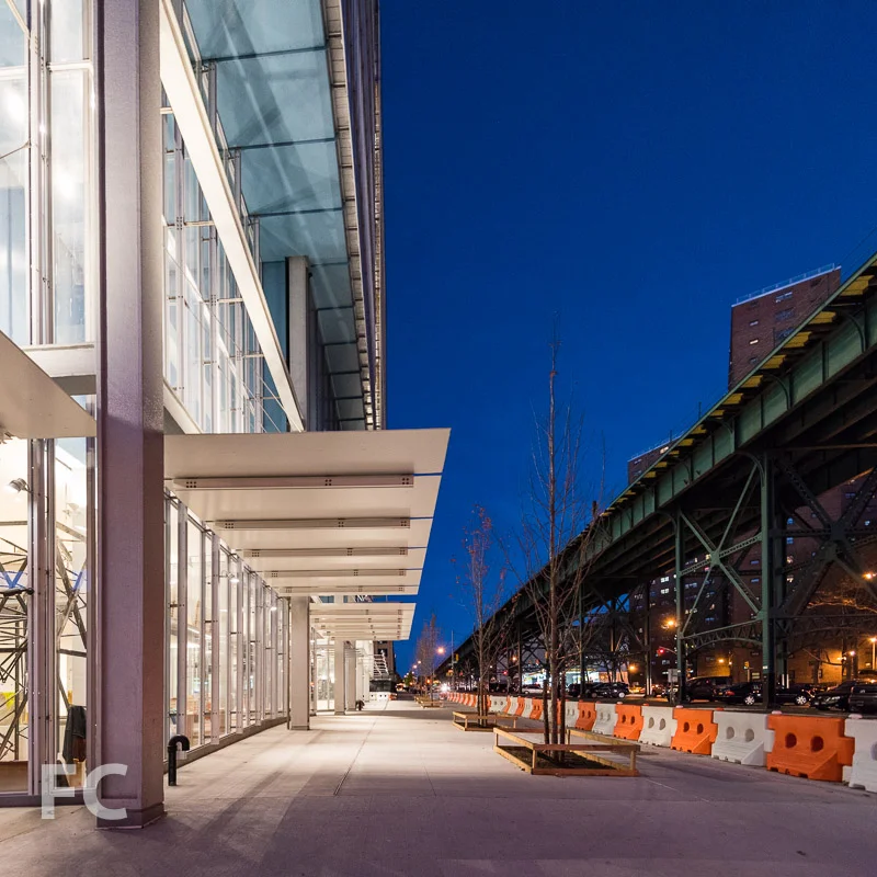 Ground floor façade of the Science Center.