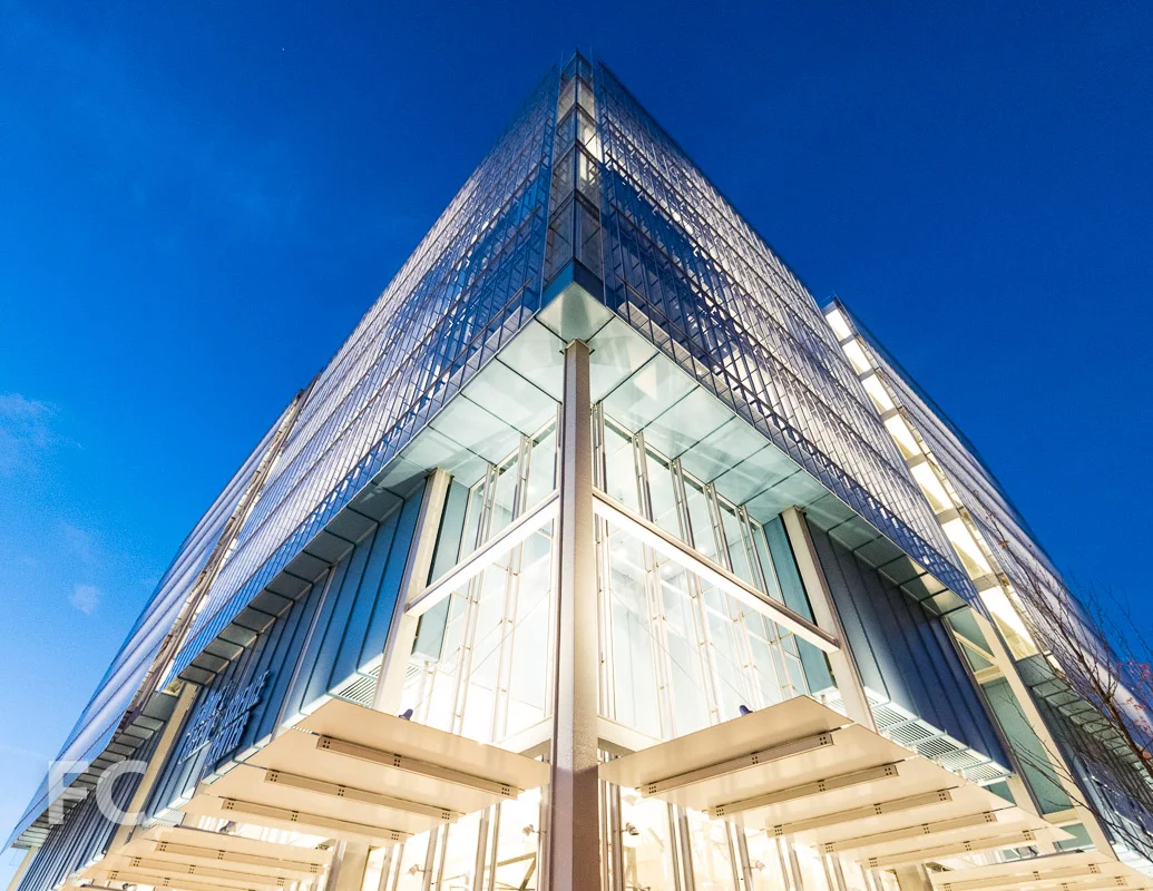 Southeast corner of the Science Center at West 129th Street.
