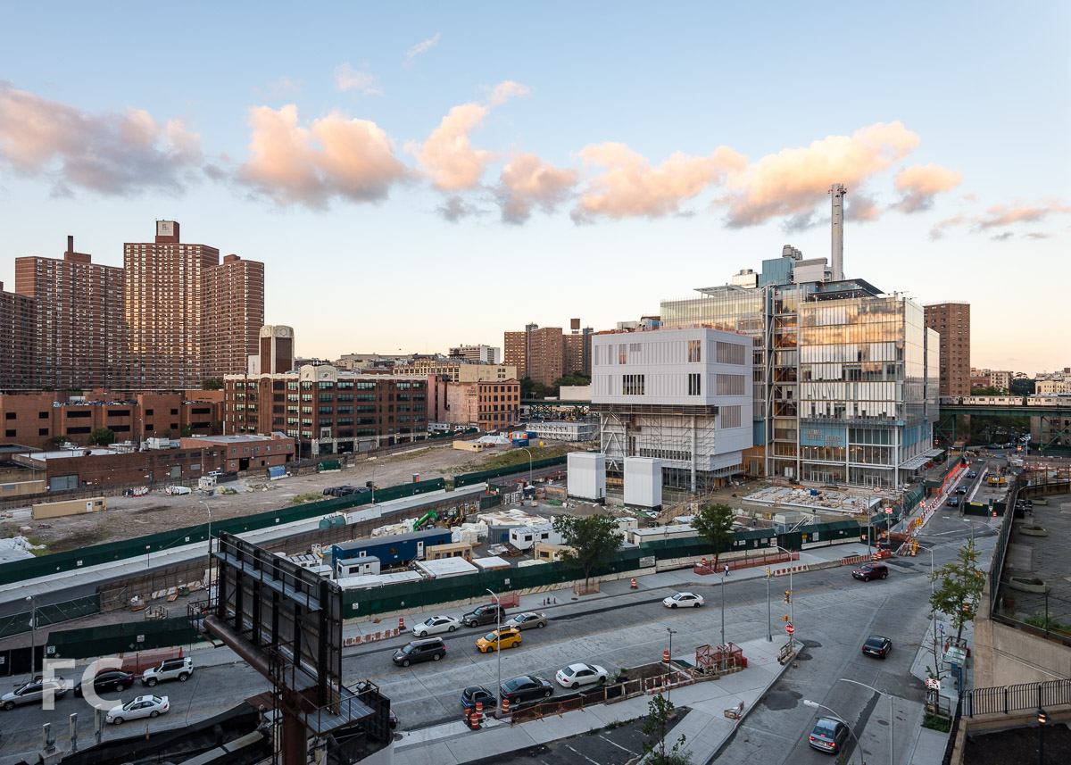 Looking east towards the Manhattanville Expansion campus.