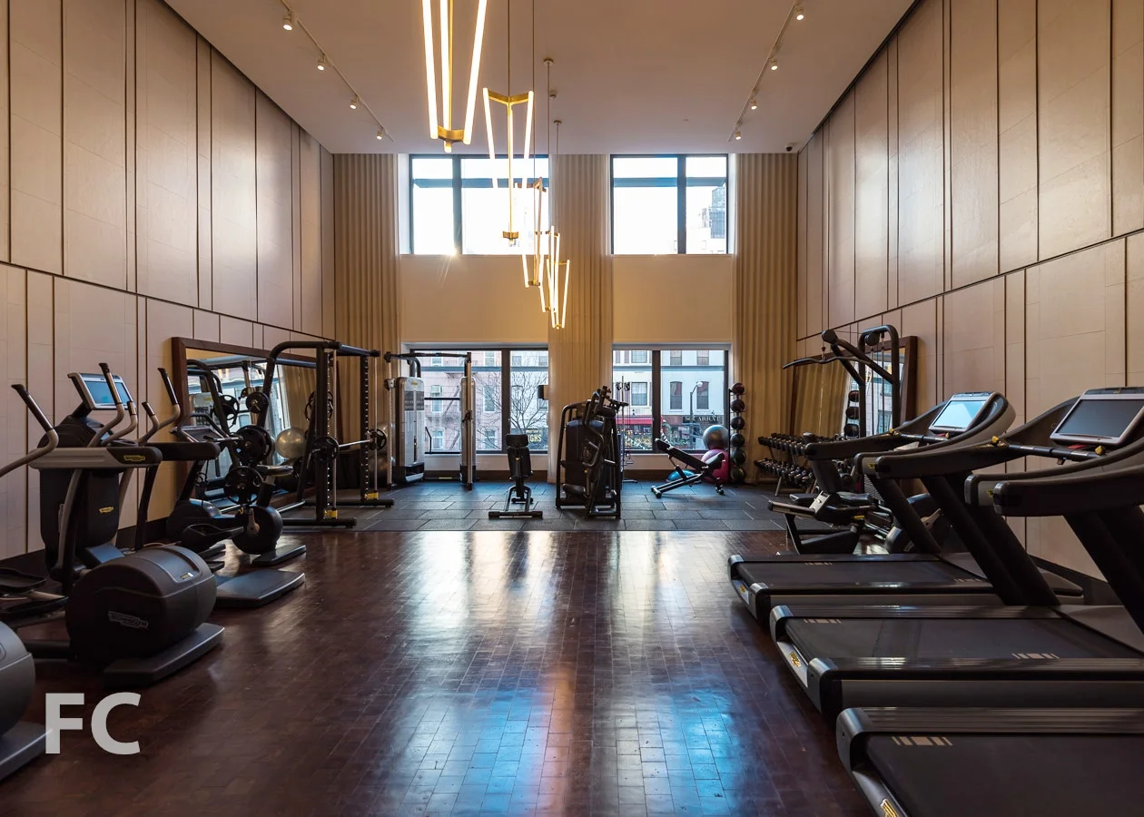 Fitness center.