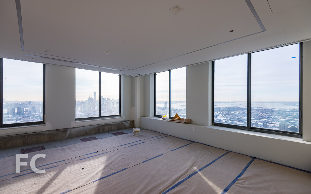Future home of the sky lounge on the 53rd floor.
