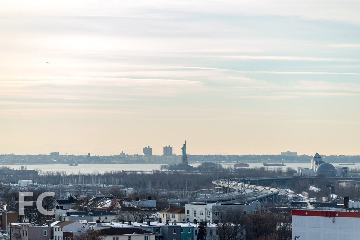 View of the Statue of Liberty from the sundeck.