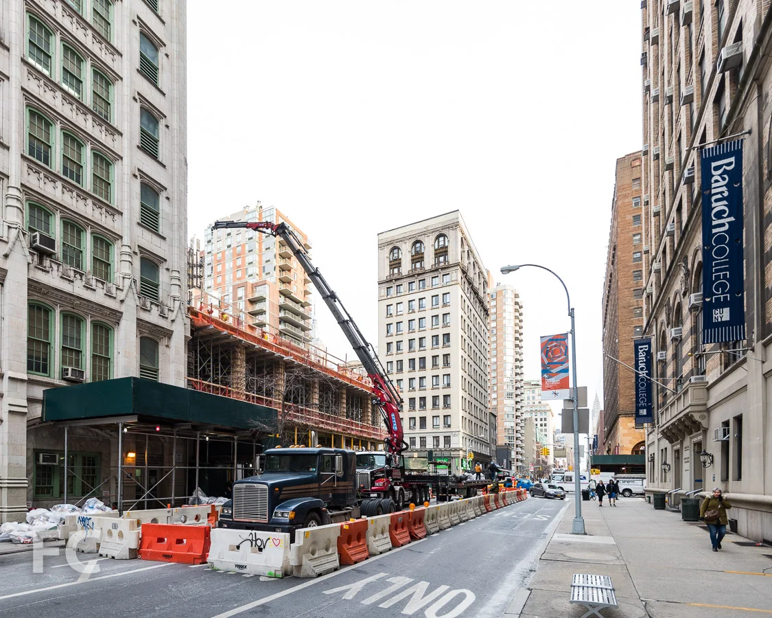 East facade from Lexington Avenue.