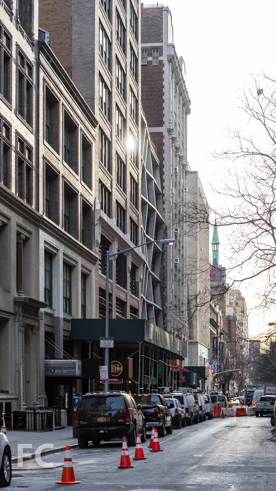 South facade from East 22nd Street.