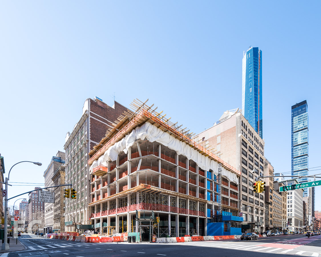 Northeast corner from Lexington Avenue.