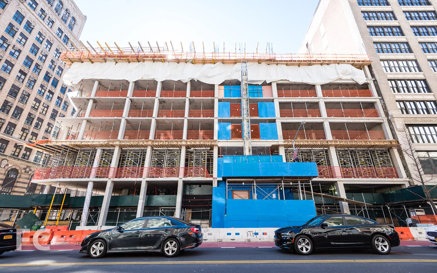North facade from East 23rd Street.