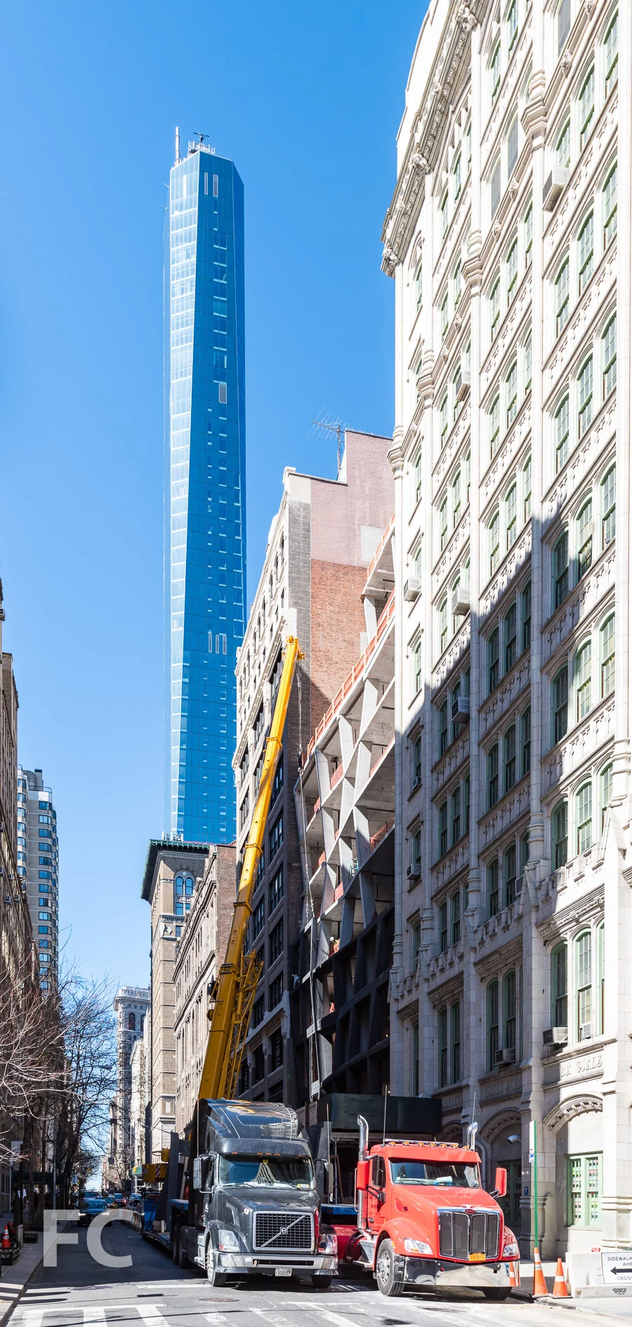 South facade from East 22nd Street.