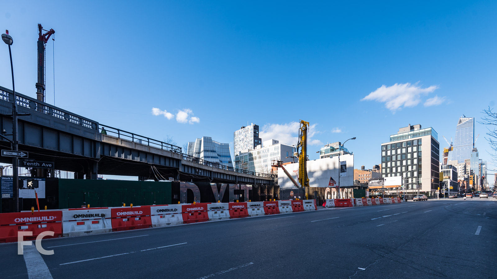 Southeast corner of the site from 10th Avenue.