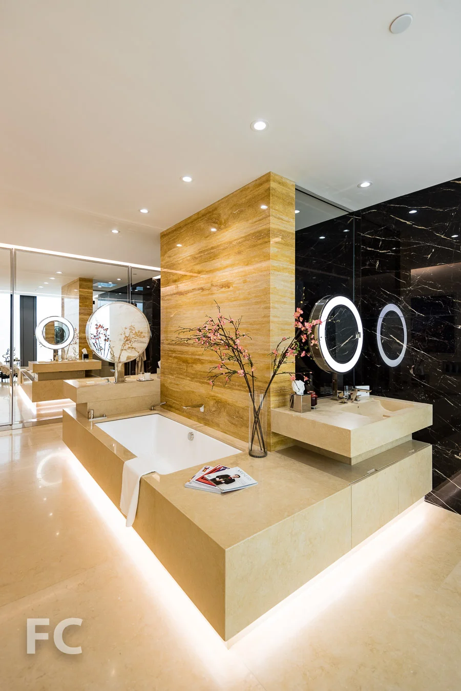 Master bathroom.