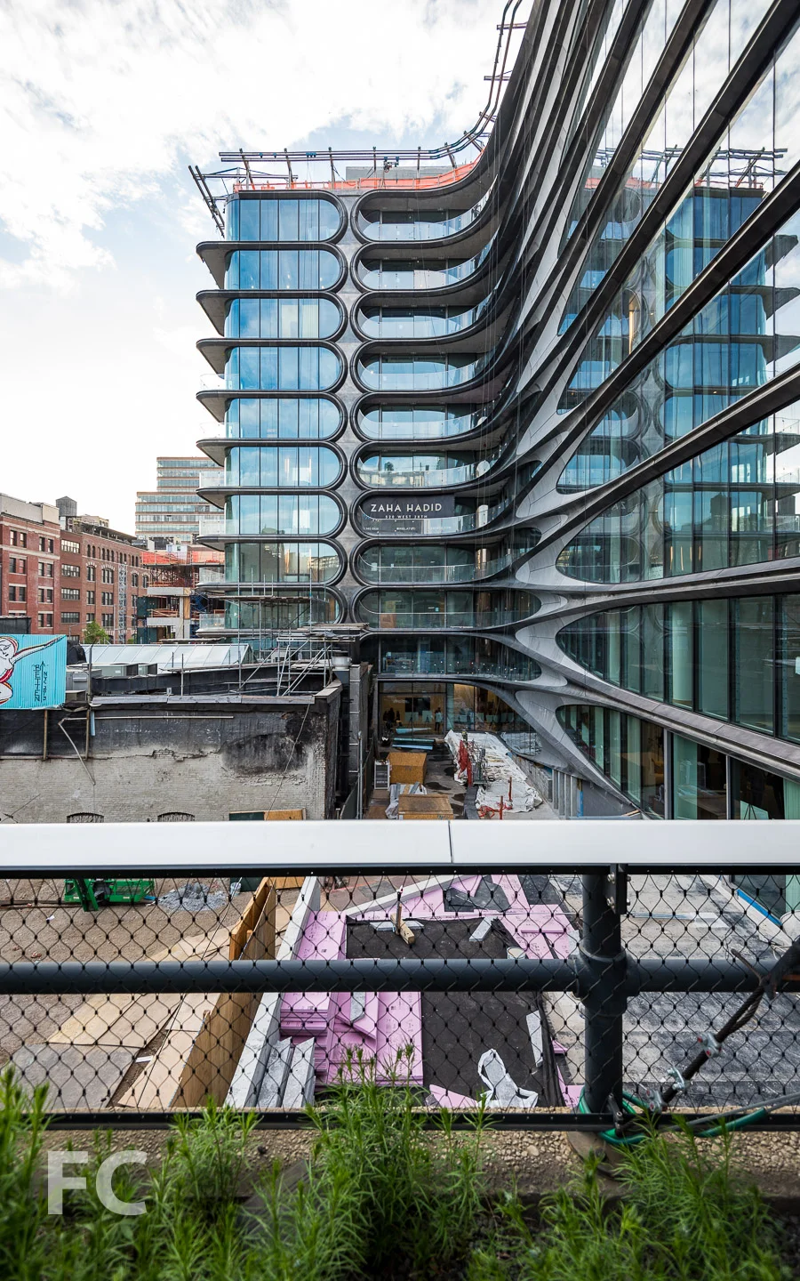 East facade from the High Line.