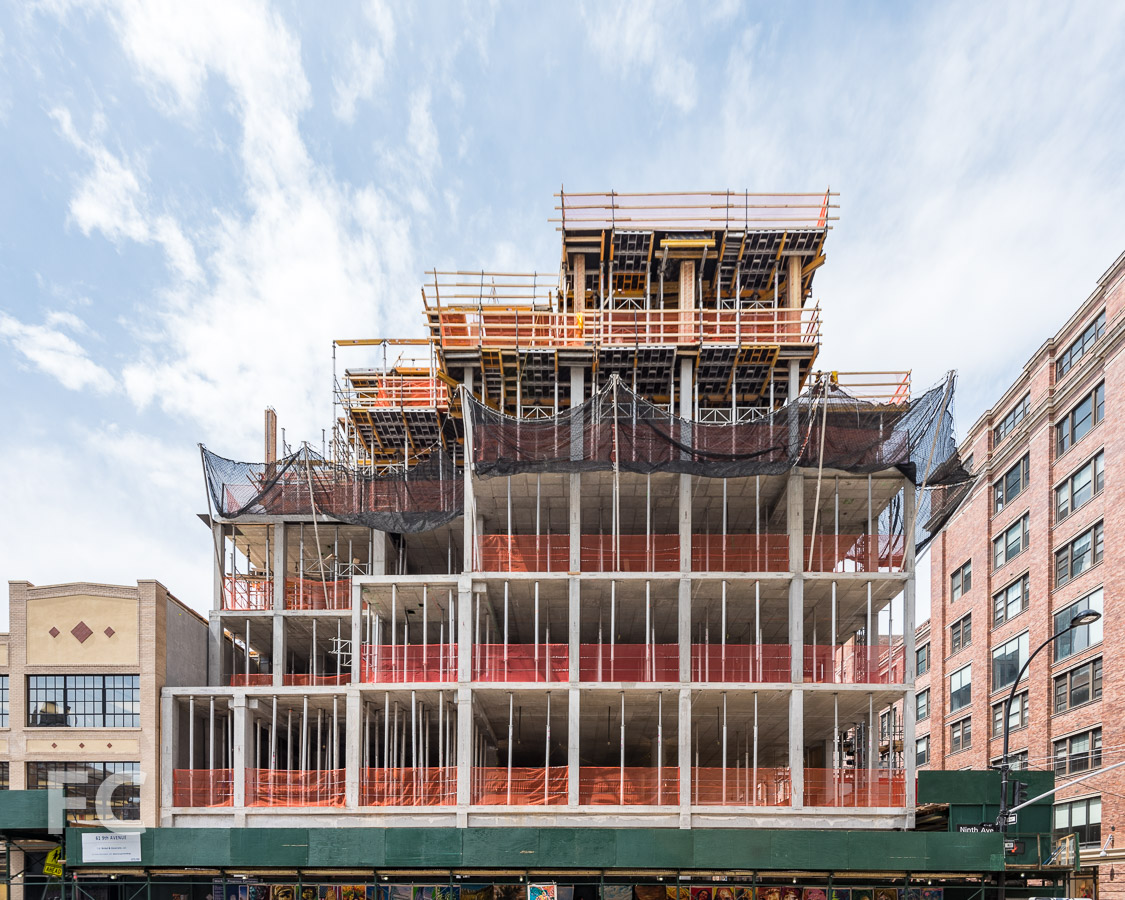 East façade from 9th Avenue.