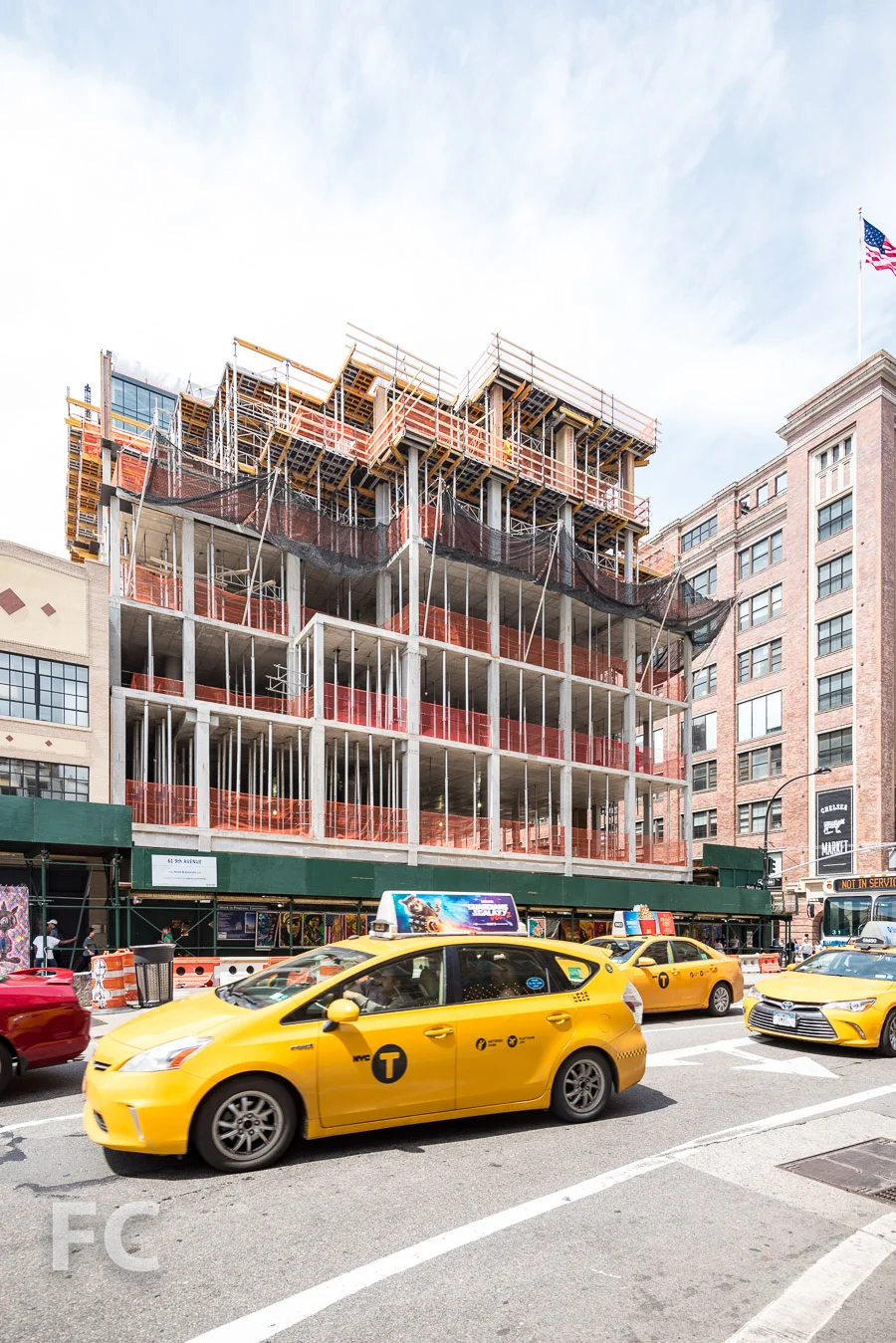 East façade from 9th Avenue.