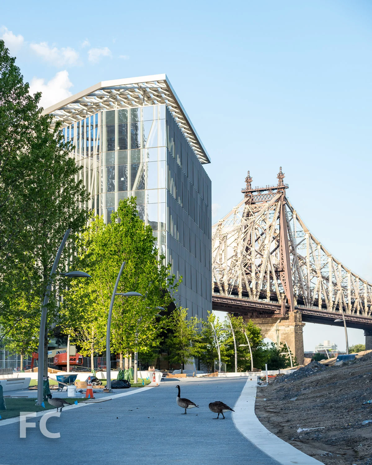 Southwest corner of The Bridge.