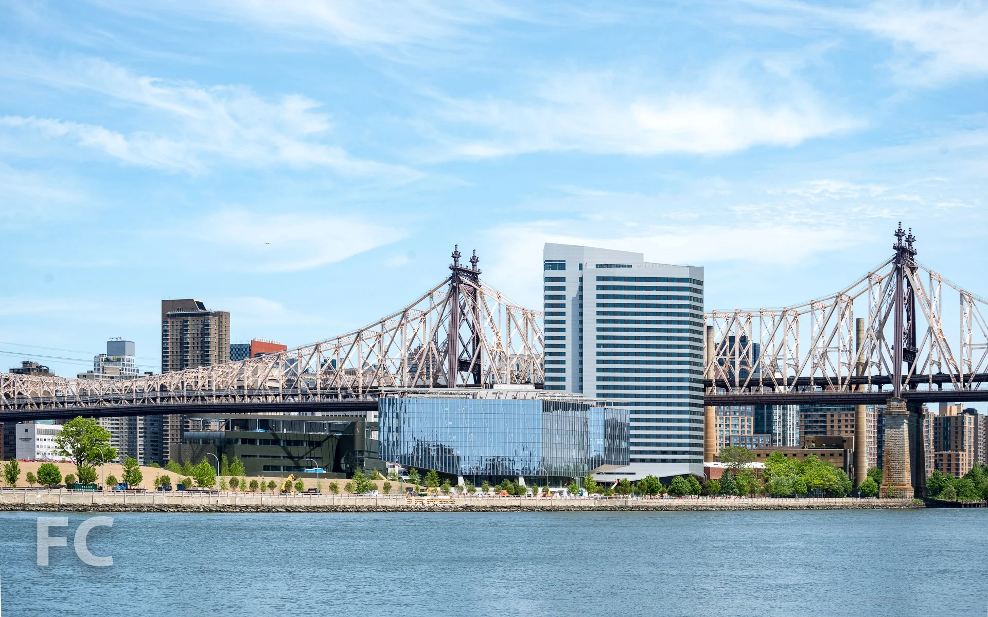 Southeast view of the Cornell Tech campus.