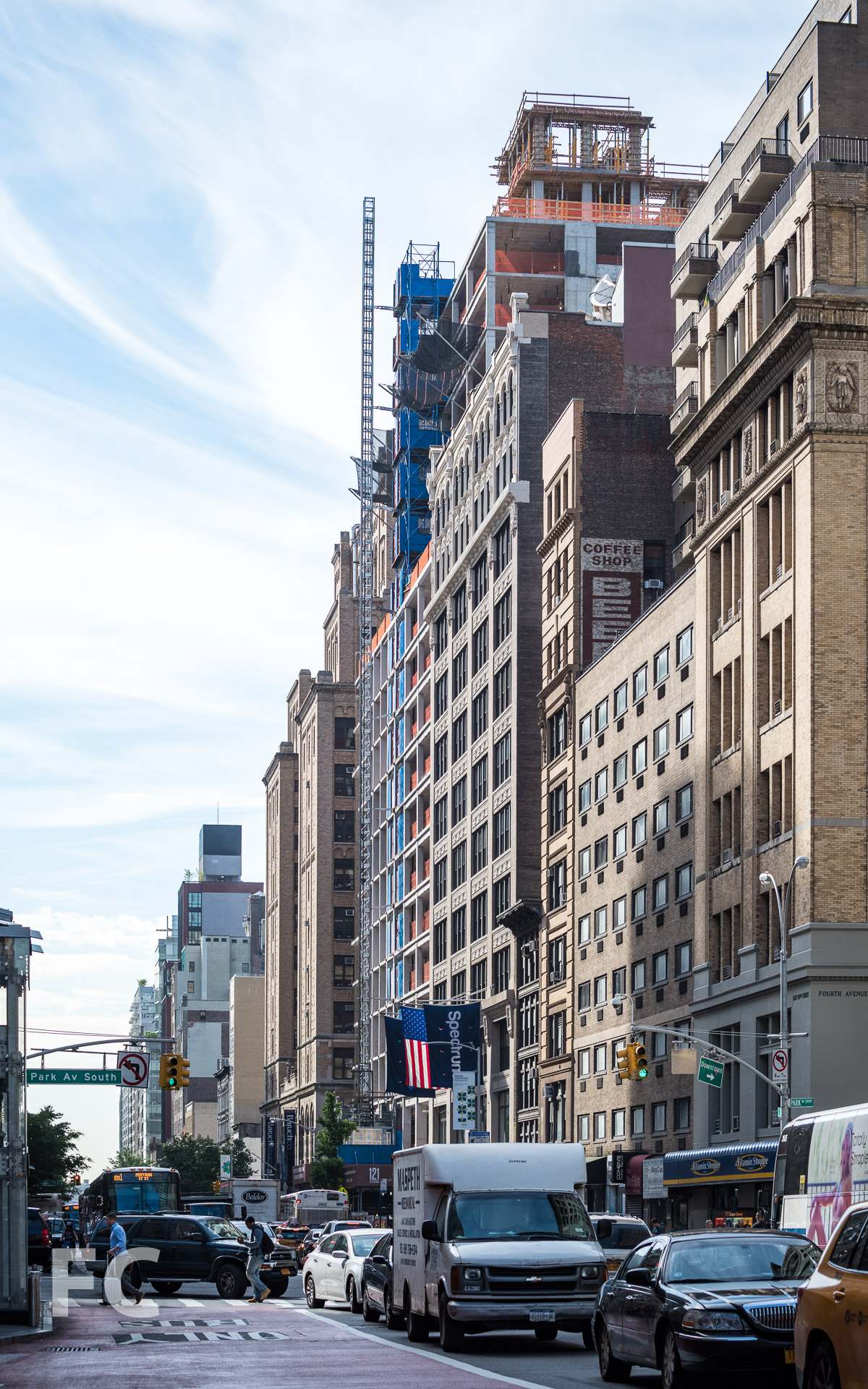 Looking east on East 23rd Street.