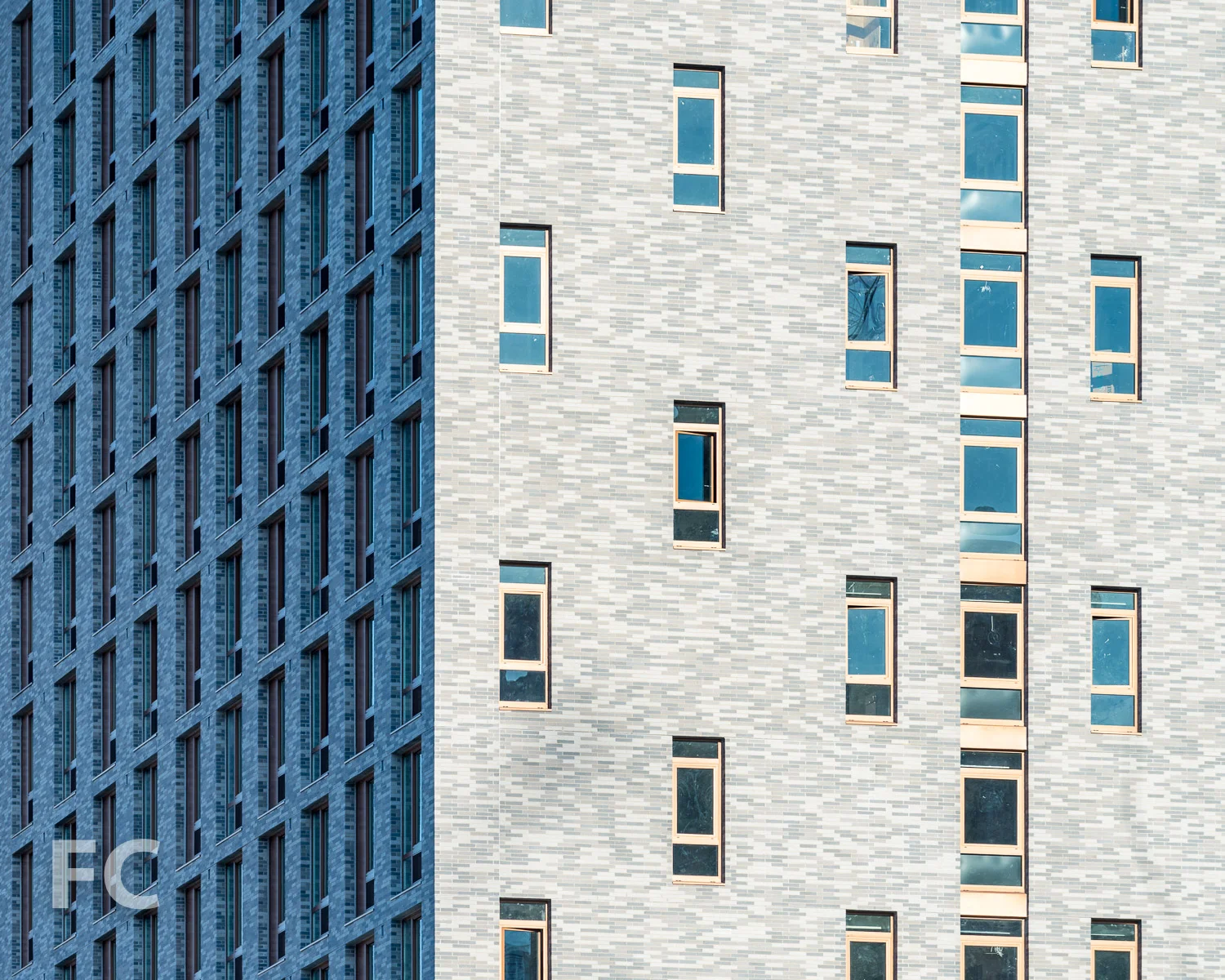 Close-up of the northwest façade.