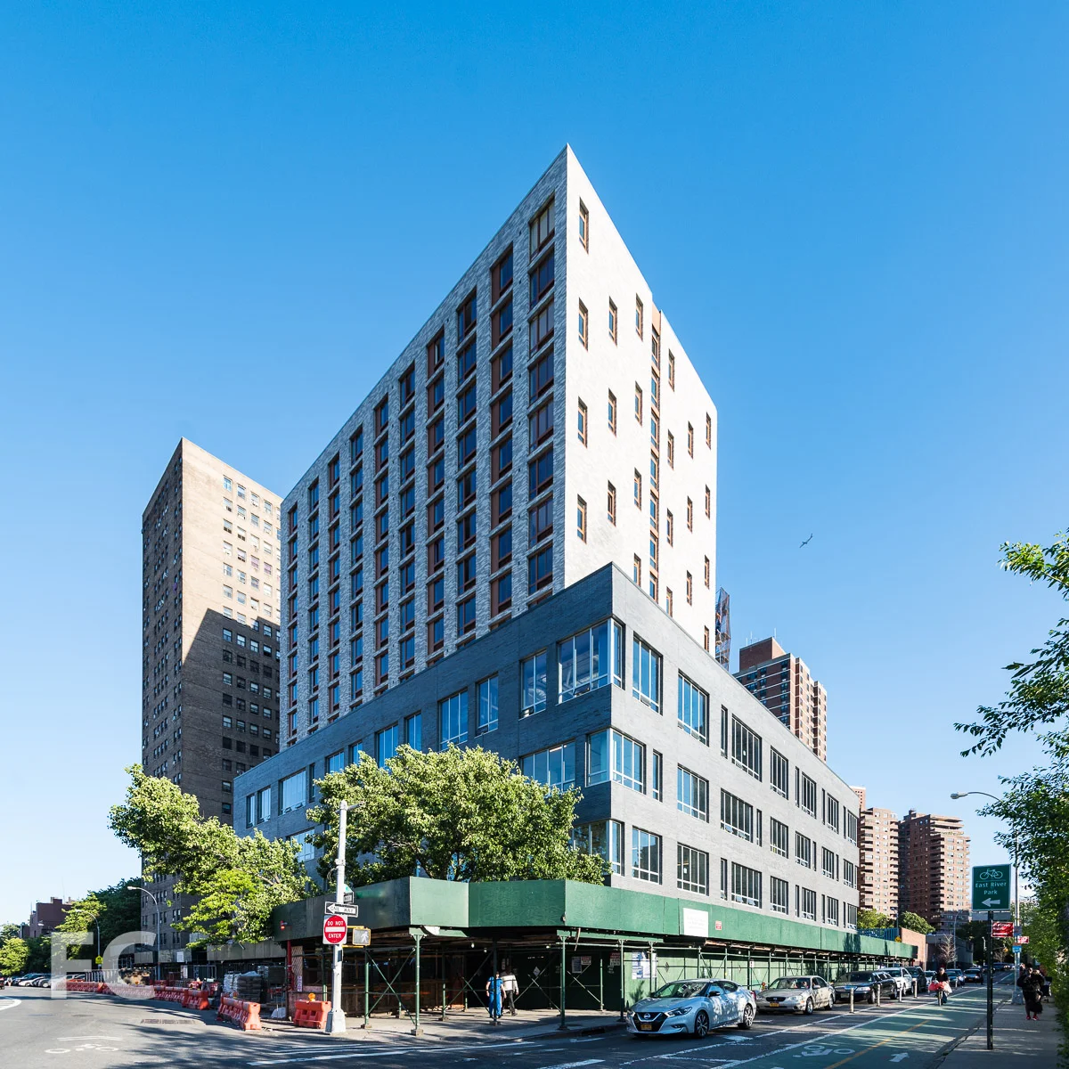 Northwest corner from Delancey Street.