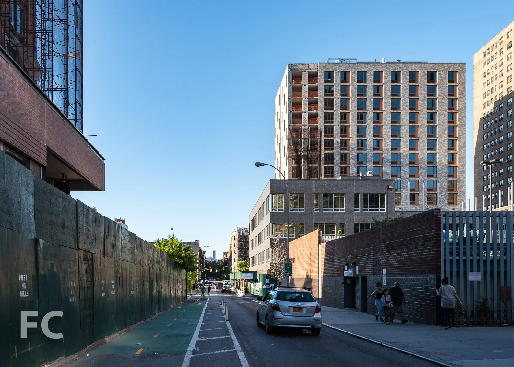 South façade from Clinton Street.