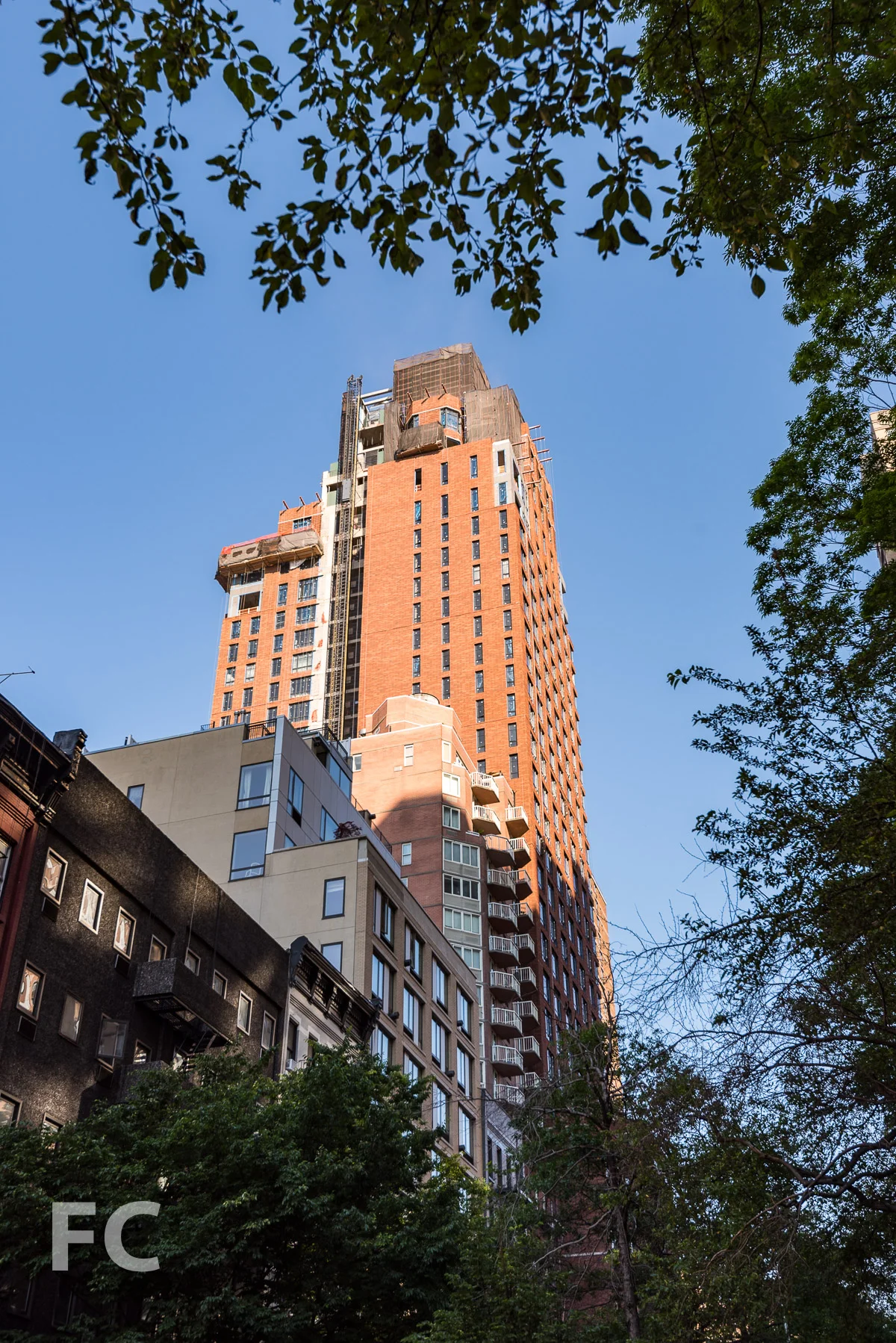 East façade from East 95th Street.
