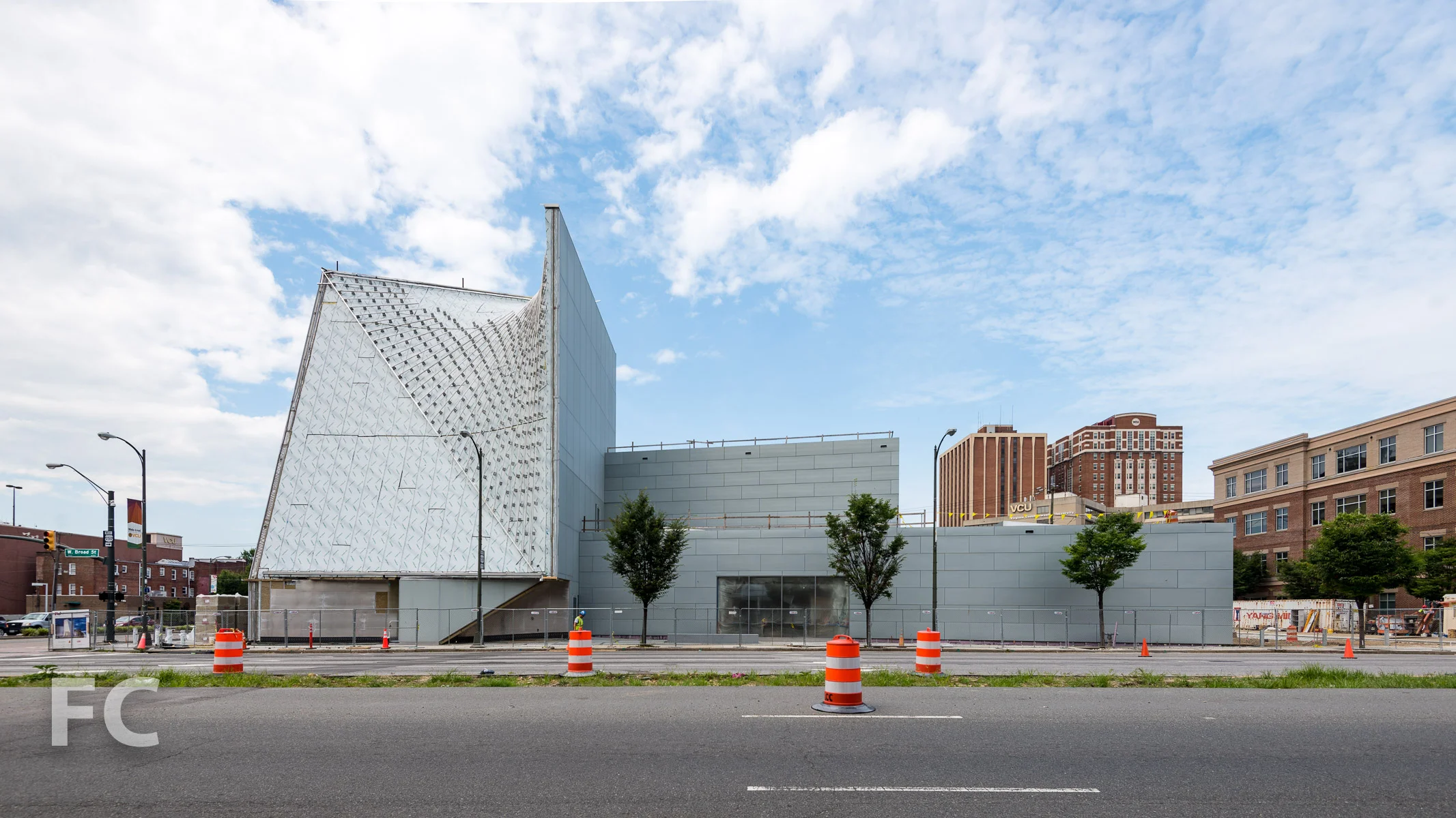 East facade from West Broad Street.
