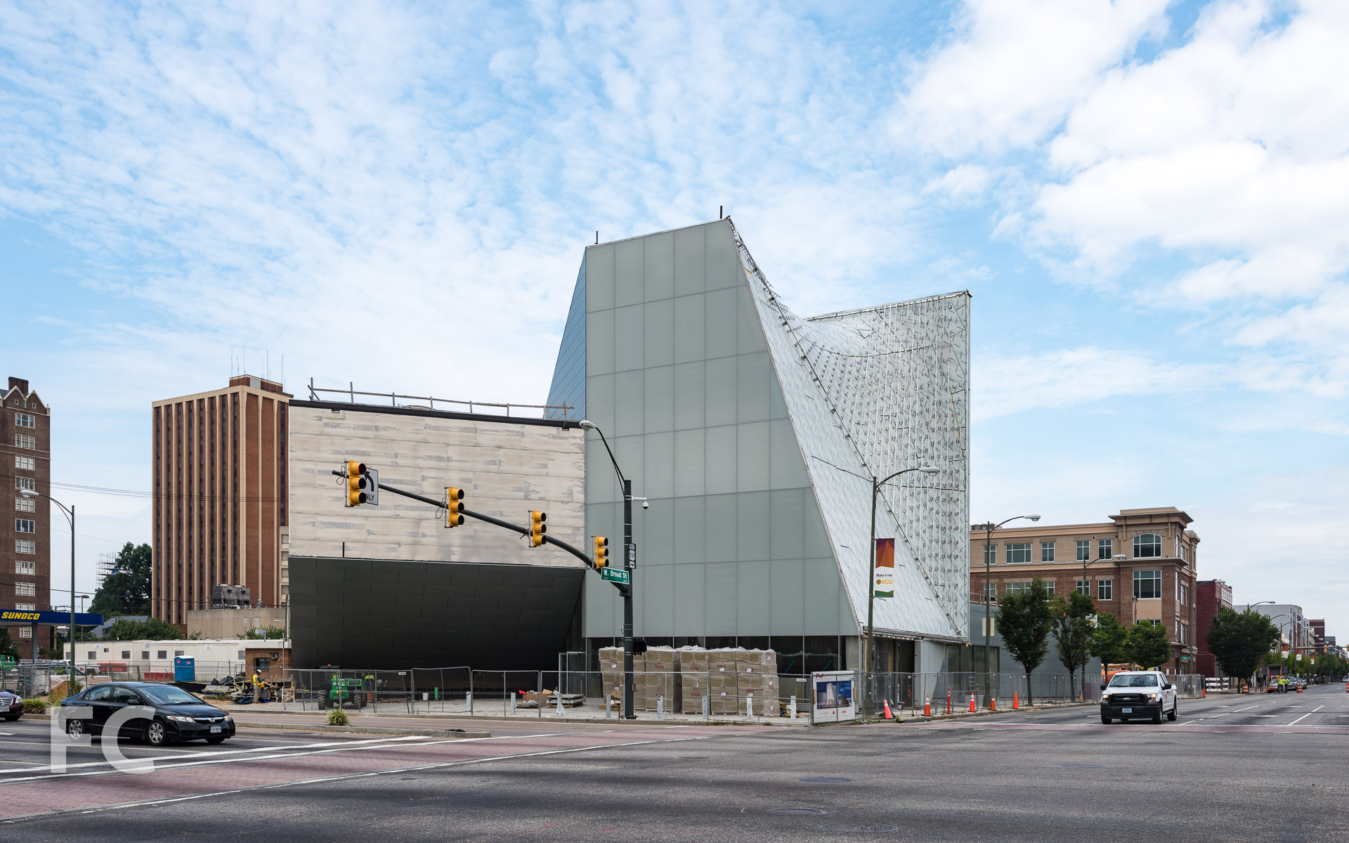 Southeast corner from West Broad Street.