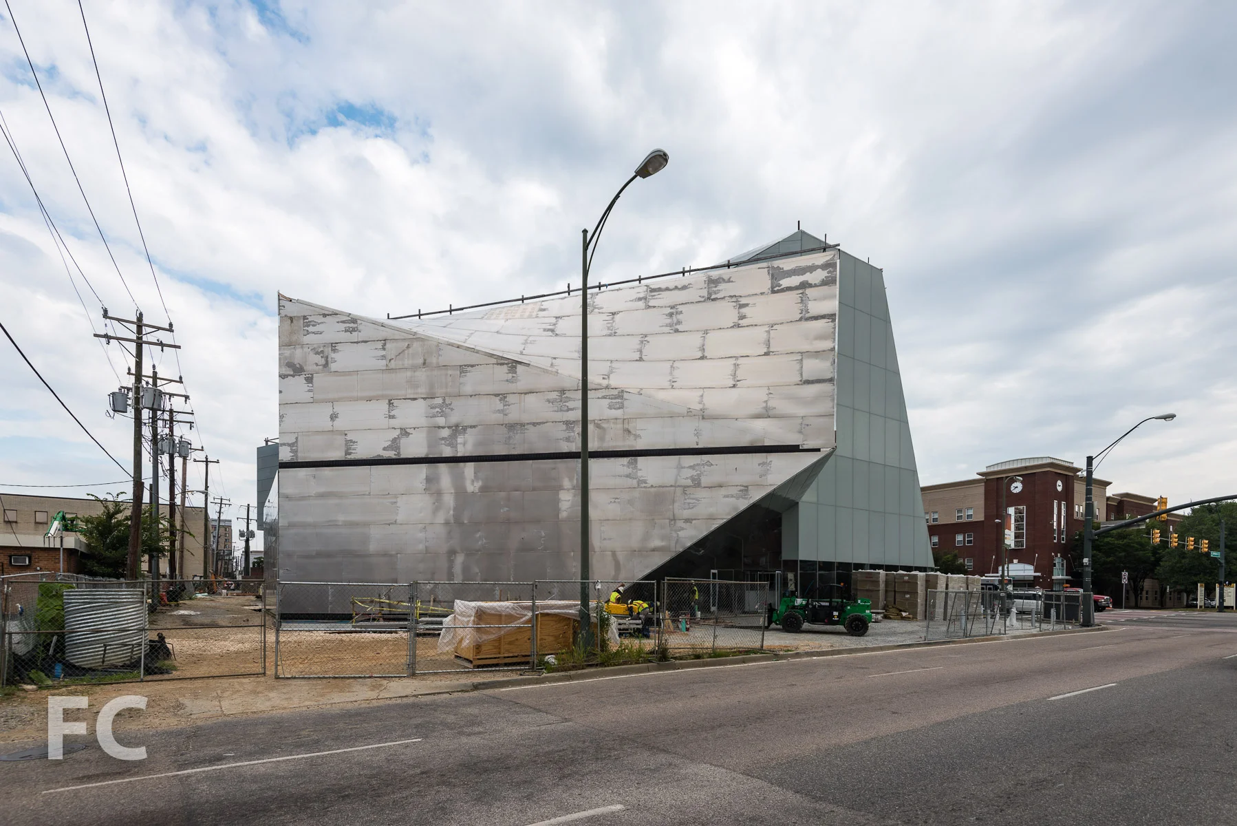 Southwest corner from North Belvidere Street.
