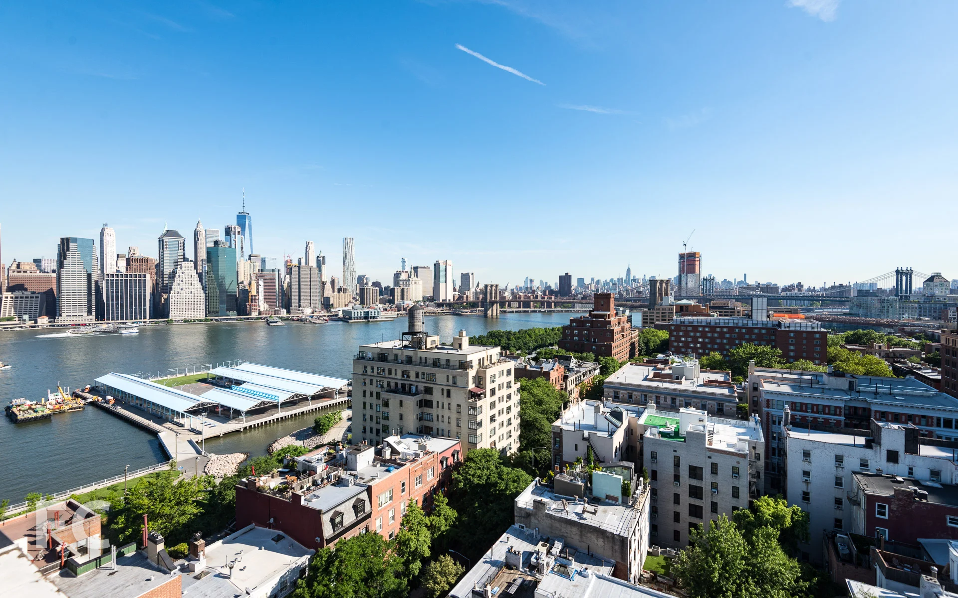 View north from the future rooftop terrace.