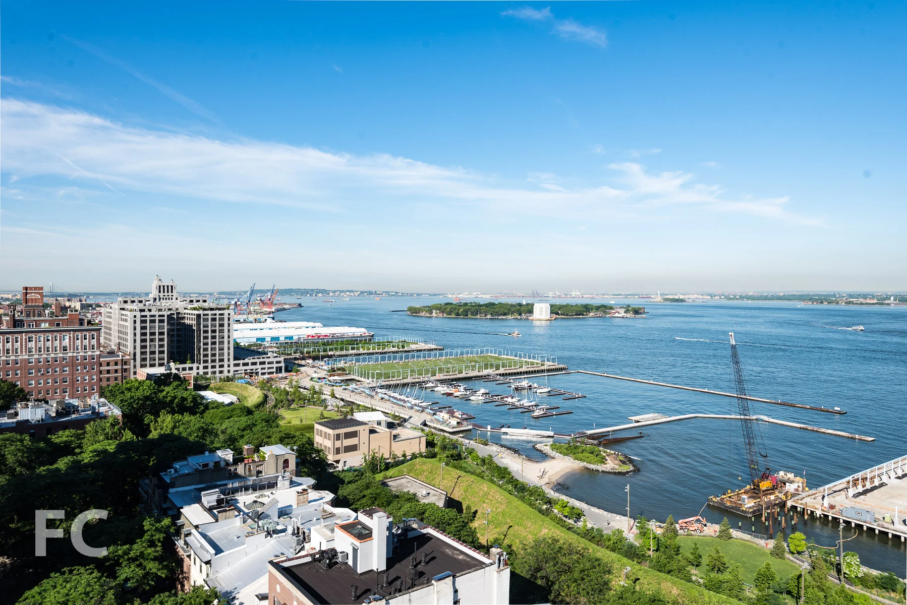 View south from the future rooftop terrace.