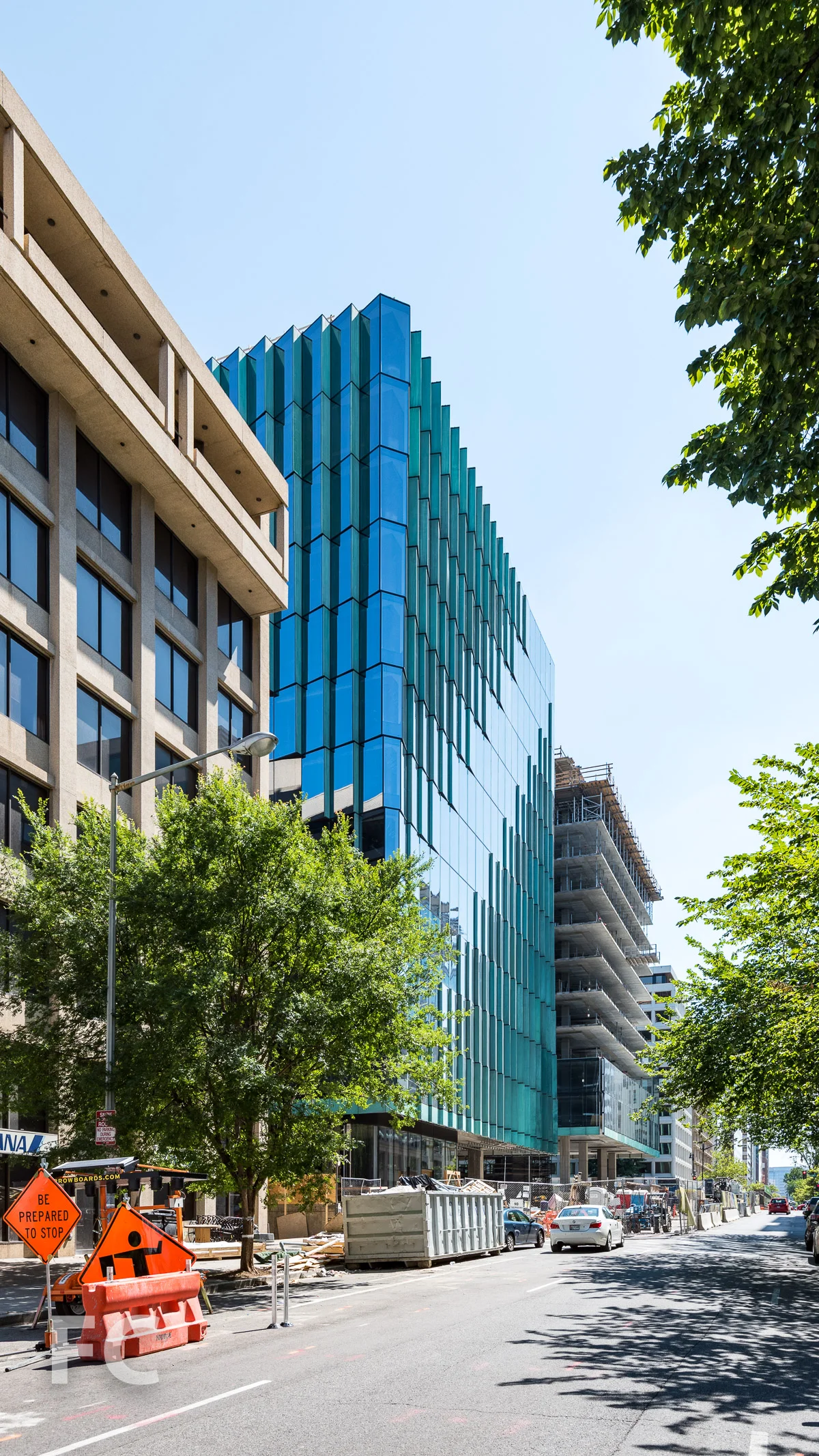 Southwest corner from L Street NW.