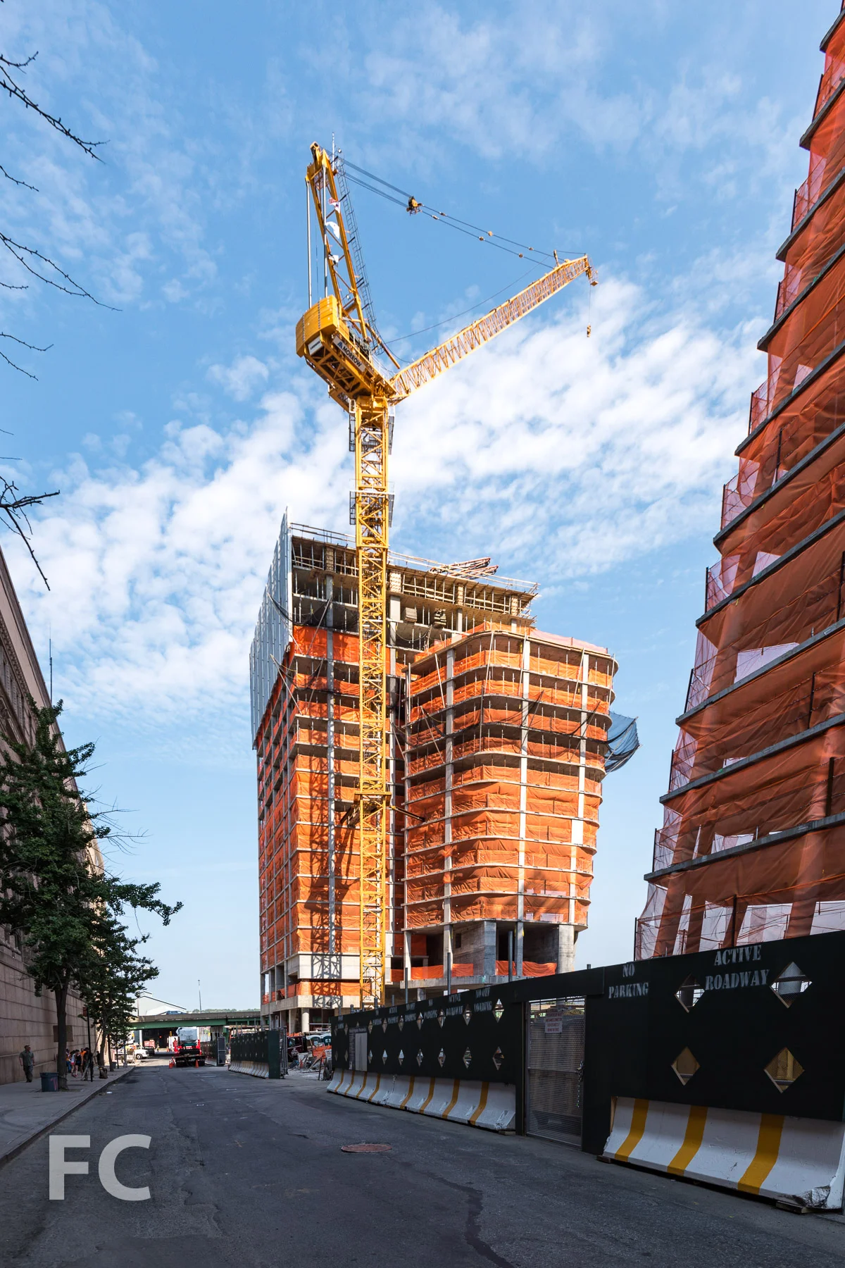 Southeast corner of One Waterline Square from West 59th Street.