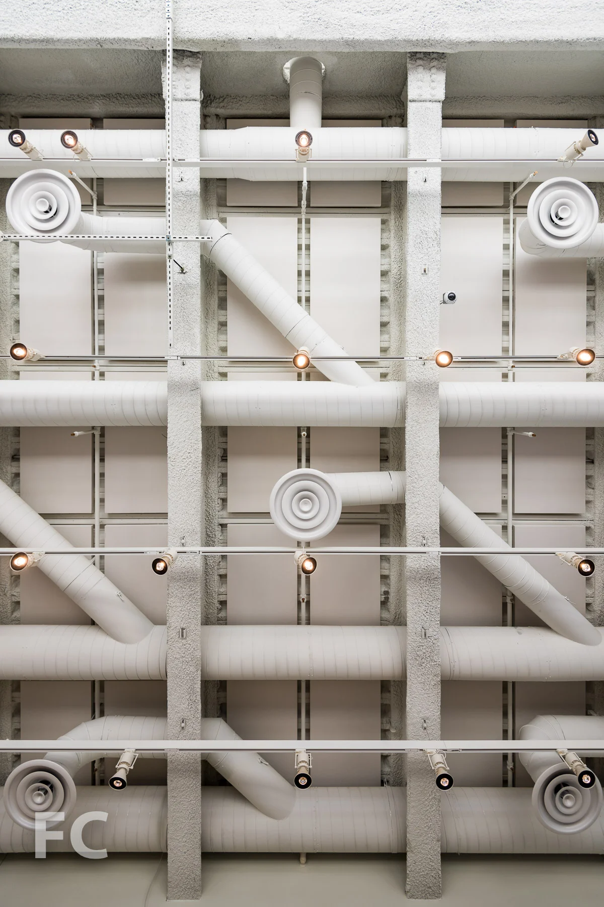 Art gallery ceiling.
