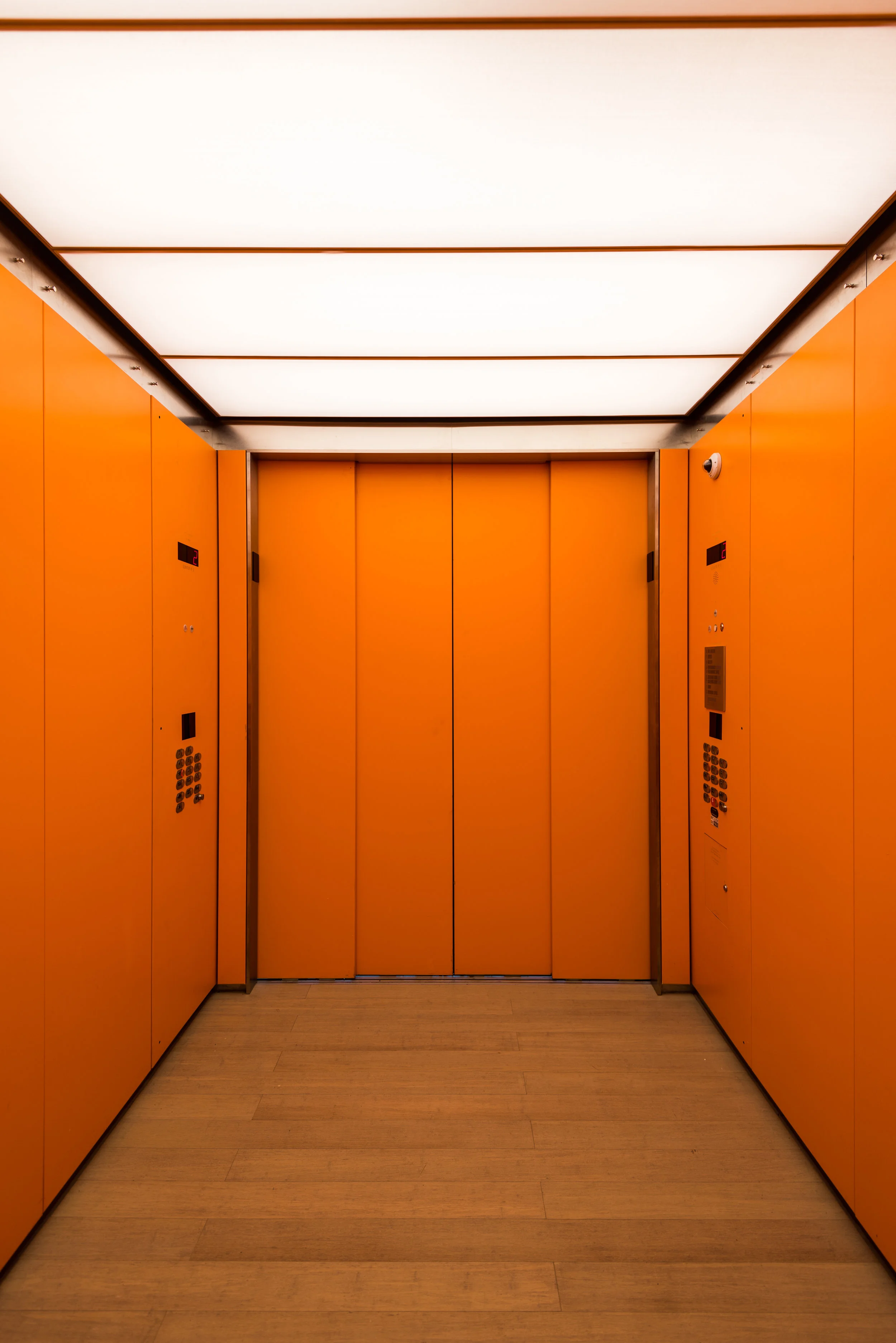 Elevator cab.