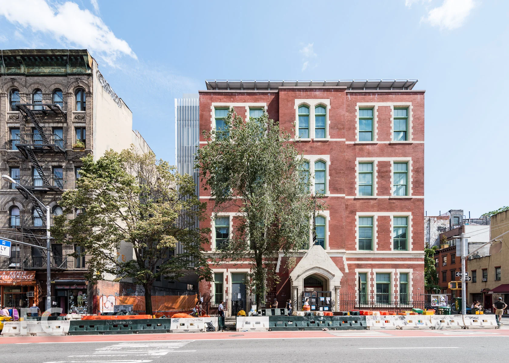 West façade from First Avenue.