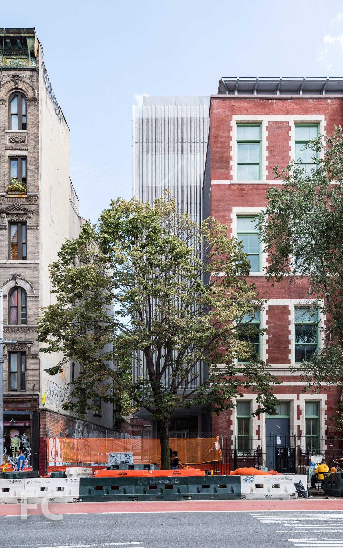 West façade from First Avenue.