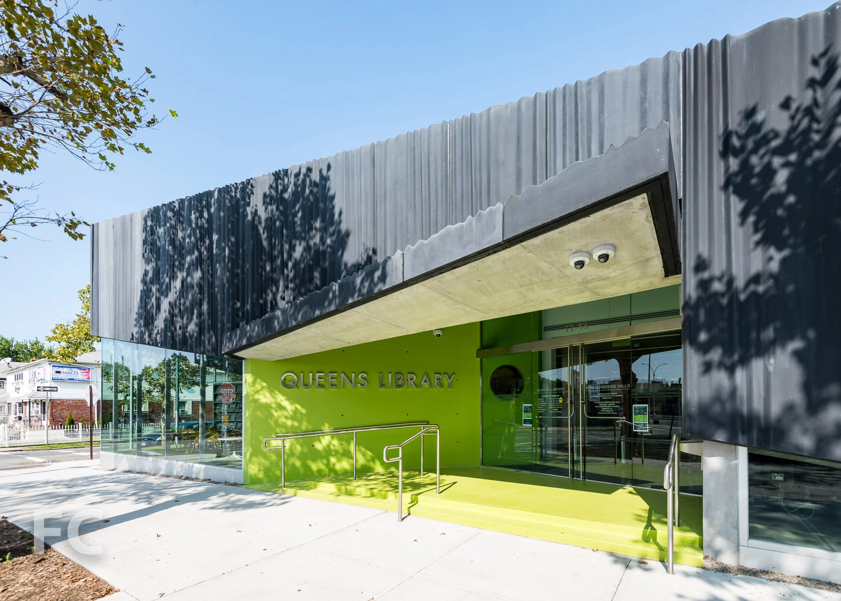 Library entrance.