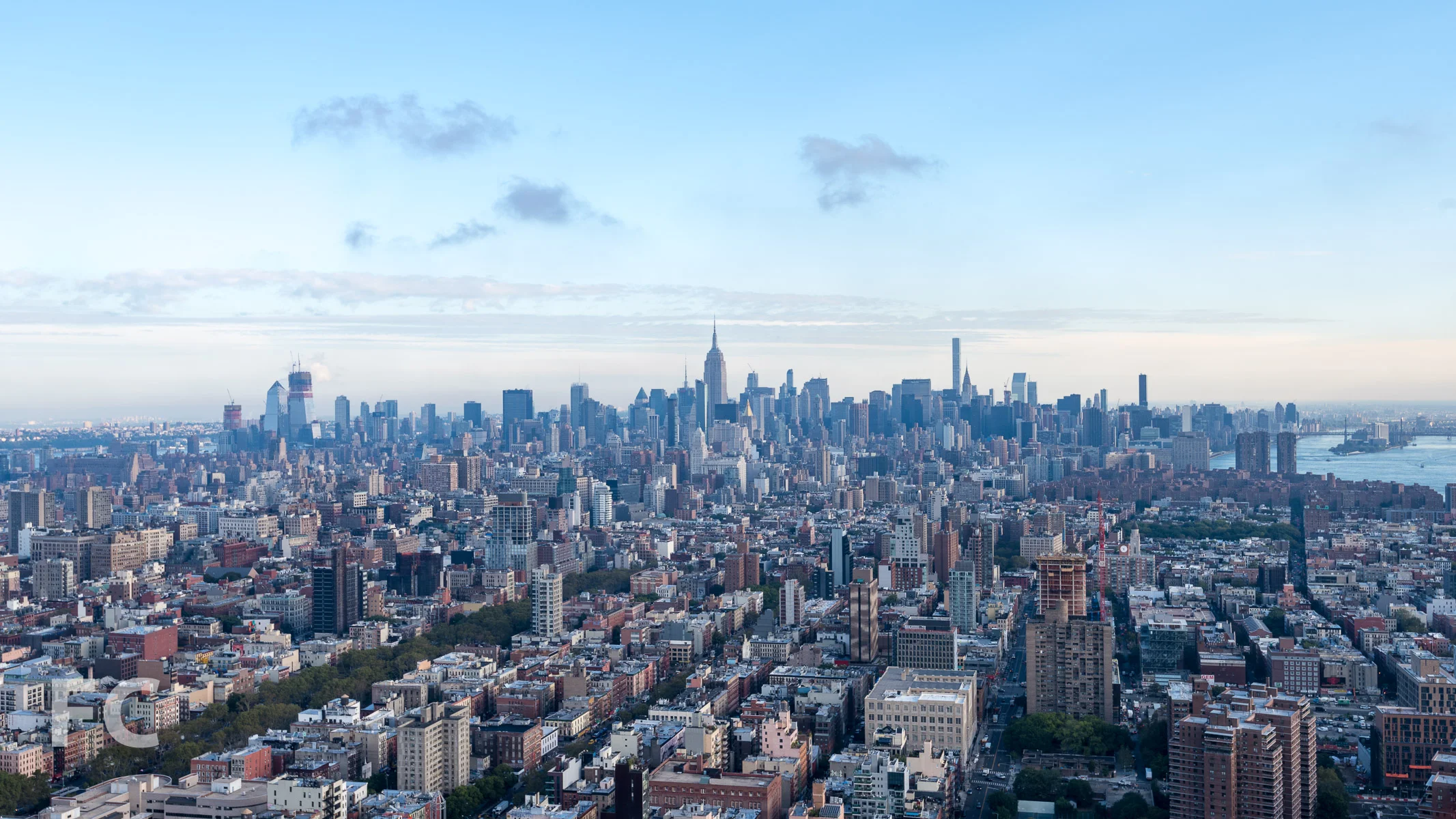 View north towards Midtown from the 58th floor.