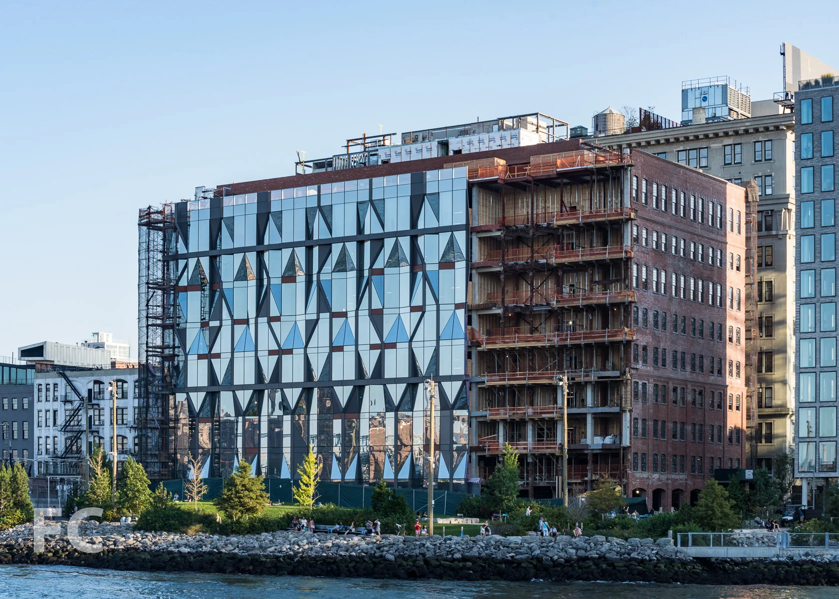 Northwest corner from the East River.